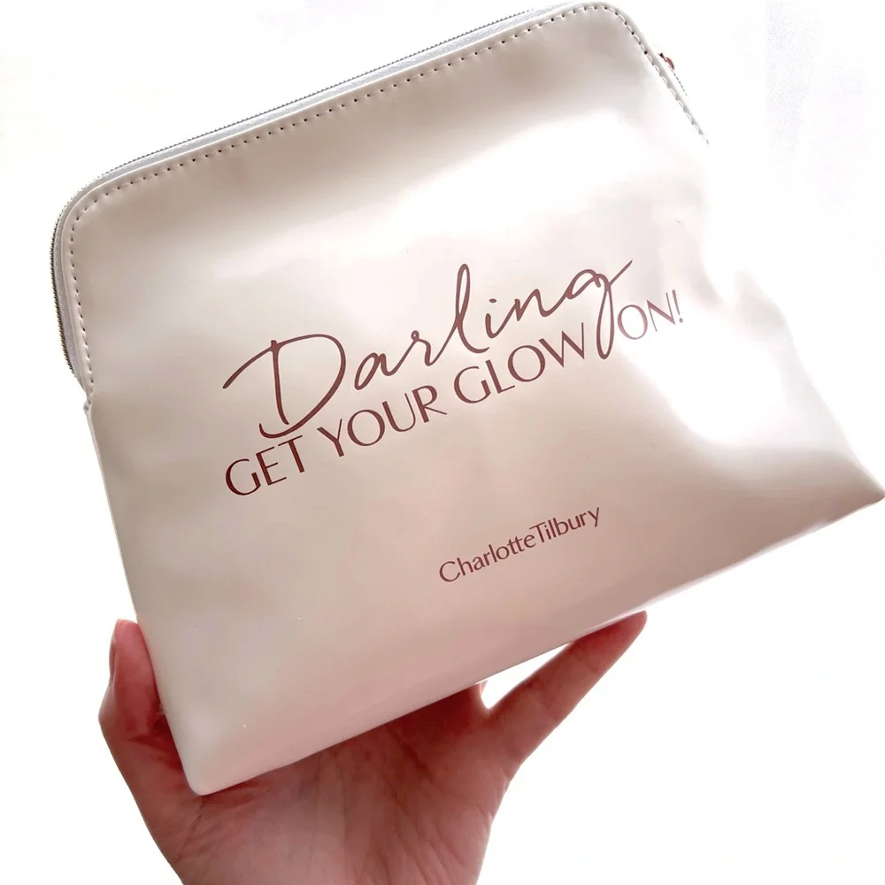 NEW Charlotte Tilbury “Darling, Get Your Glow On!” Cosmetic Bag